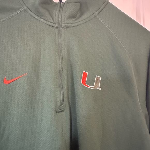 University Of Miami 3/4 zip by Nike - Picture 6 of 8